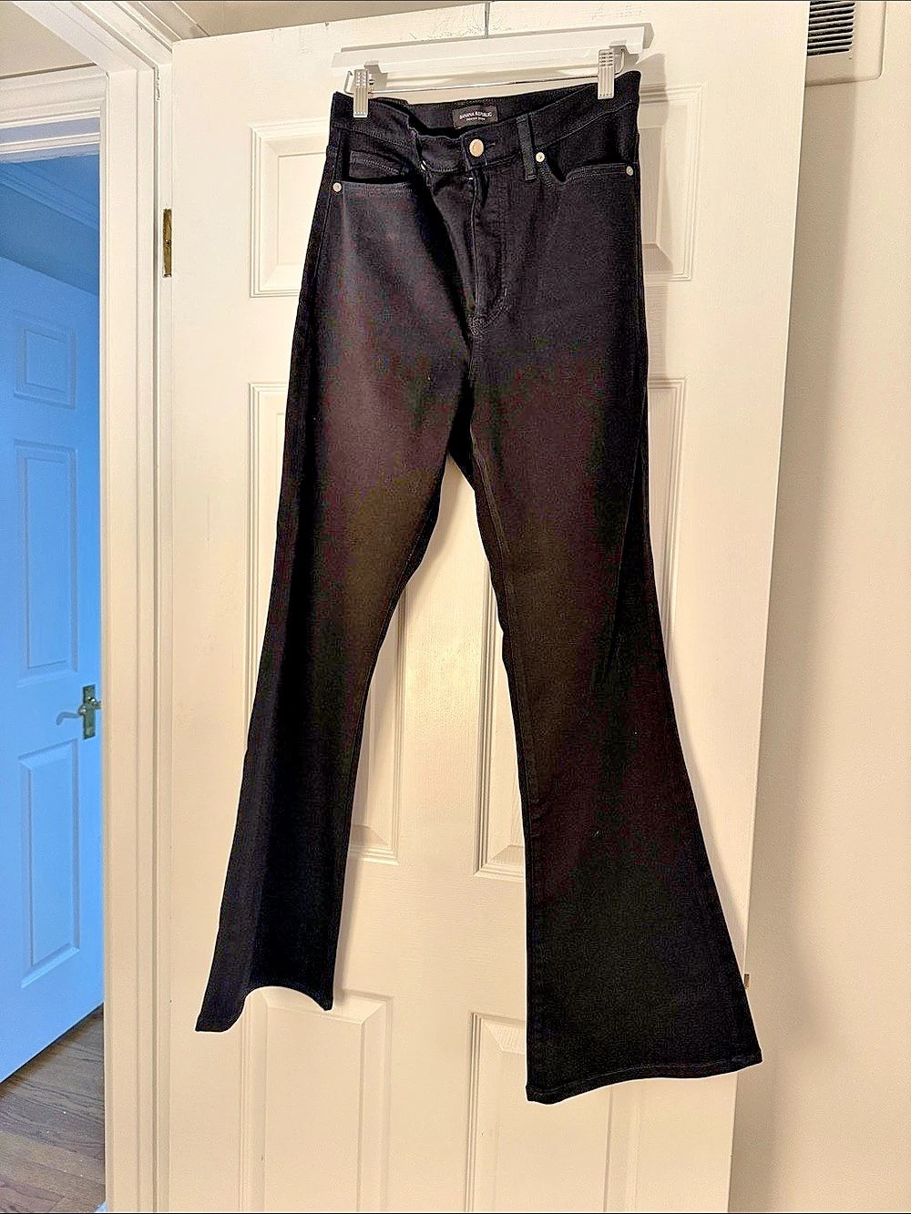 Banana Republic High-Rise Slim Flare Jeans Black